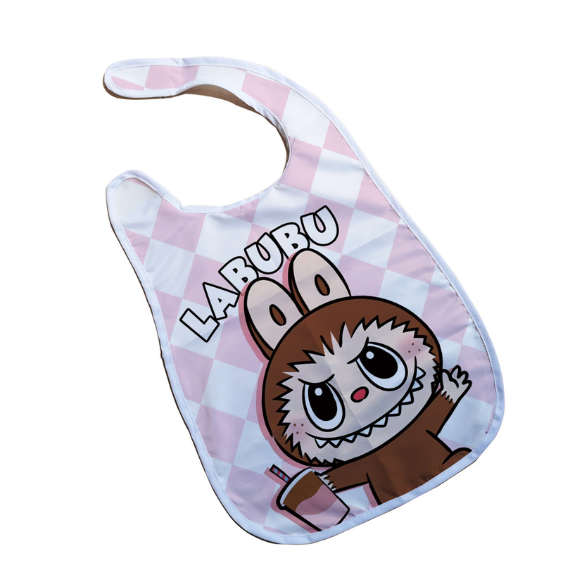 labubu拉布布防脏防油围兜吃饭围嘴防脏吃火锅饭兜罩创意潮流时尚