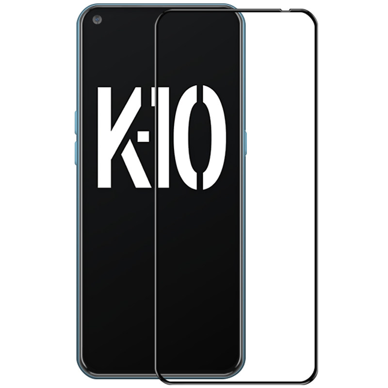 适用oppok10钢化膜全屏全覆盖oppo k10pro新款k10x手机k10活力版板保护贴膜全包防摔抗蓝光防指纹高清p