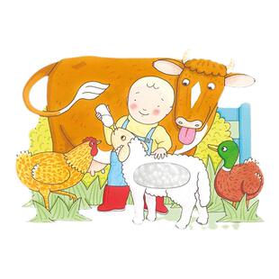 巴斯特的农场 英文原版 Buster's Farm 罗德坎贝尔 Dear Zoo作者 启蒙纸板翻翻书 搭亲爱的动物园 热闹的农场 Oh Dear 照顾好我们
