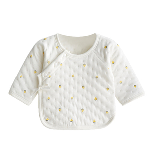 【秋冬清仓】新生婴儿衣服秋冬半背衣0初生3月薄夹棉宝宝保暖上衣