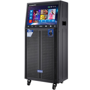 广场舞音响带显示屏移动户外k歌音箱一体机ktv家用点歌机拉杆音响