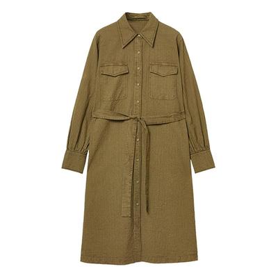 例外成衣件染工装连衣裙