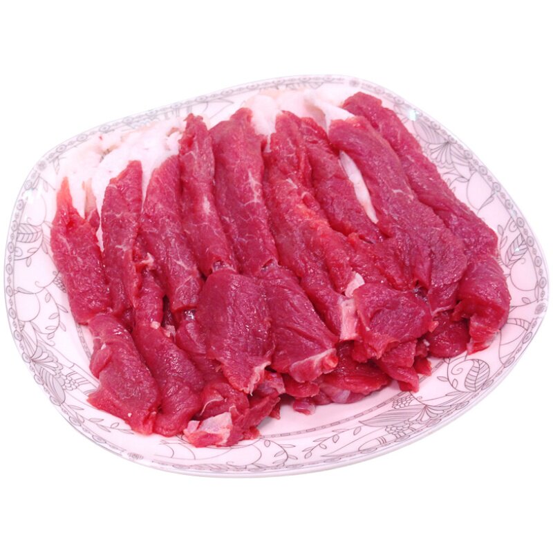北京清真羊肉卷新鲜火锅食材内蒙古羔羊片肥羊牛街手切羊后腿肉片