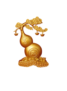 福禄招财葫芦发财树沙金摆件摇钱树葫芦纳福开运开业乔迁送礼首选