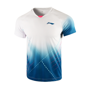 李宁羽毛球服比赛上衣男2026秋冬新款女速干运动服乒乓球短袖T恤