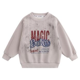 小象汉姆童装男童卫衣圆领打底衫儿童长袖内搭2026春装新款中大童