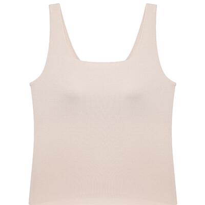 爱慕26春夏舒适百搭系列女士宽肩带胸垫打底背心上衣AM72C731