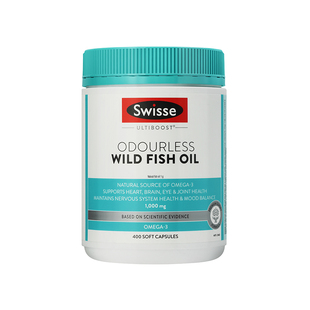 澳洲Swisse深海鱼油软胶囊omega3补脑成人老年人用护眼DHA保健品