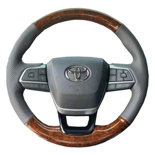 适用于丰田格瑞维亚方向盘套真皮皇冠陆放汉兰达赛那把套手缝专用