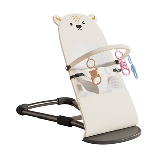 婴儿摇摇椅哄娃神器小月龄宝宝躺睡神器安抚哄睡新生儿摇摇床摇篮