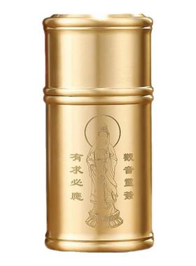 纯铜签筒求签筒寺庙家用游戏道具