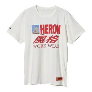 Heron Preston男士休闲字母印花短袖圆领T恤 银泰百货 301596