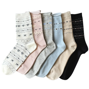 小皮鞋袜子女夏薄款中筒袜2026新款爆款春秋女生女款无骨长袜夏天