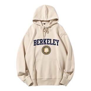 加州大学伯克利分校 带帽套头卫衣 加绒Berkeley男女新款秋冬外套