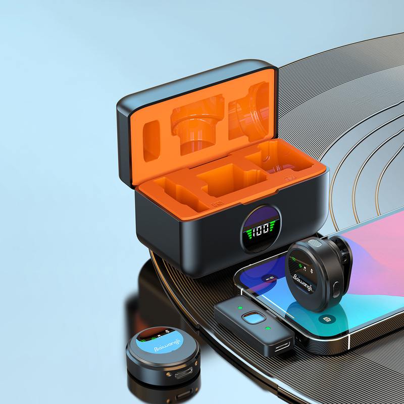 私模无线领夹麦克风音磁一拖二迷你清晰吸收降噪远距离话筒智能