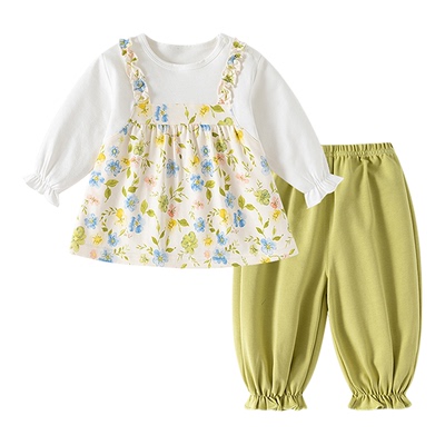 森系儿童女宝宝洋气套装