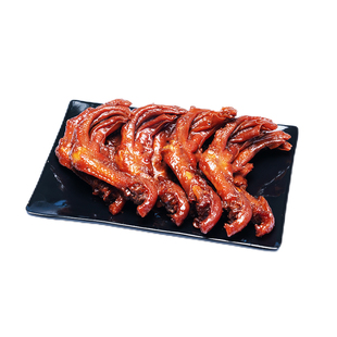 武济塘沽鸭货王甜辣鸭爪卤味真空独立包装开袋即食鸭掌休闲零食