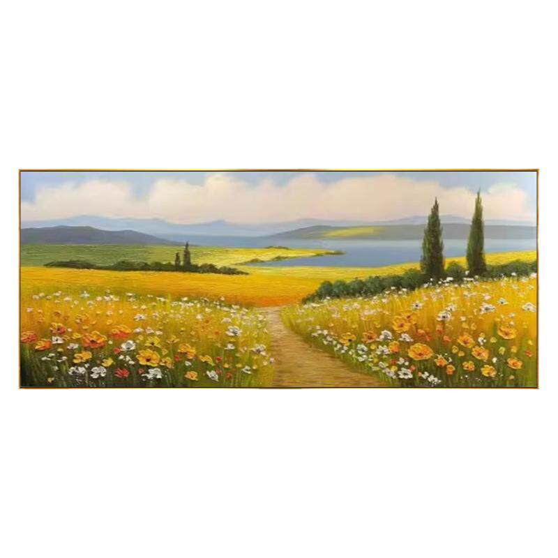 田野风景钻石画方钻满贴钻十字绣