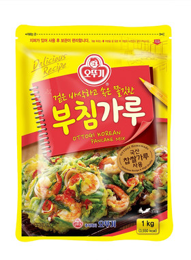 韩国进口不倒翁煎粉饼1000g蔬菜