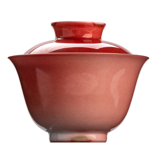 青白无象/手工苏打柴烧盖碗公杯合集 蜜桃粉中式泡茶碗不烫手