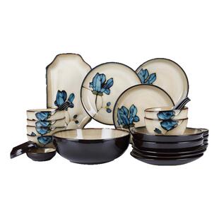 玉泉中式盘子菜盘家用高级感陶瓷碟子鱼盘日式轻奢餐盘商用餐具