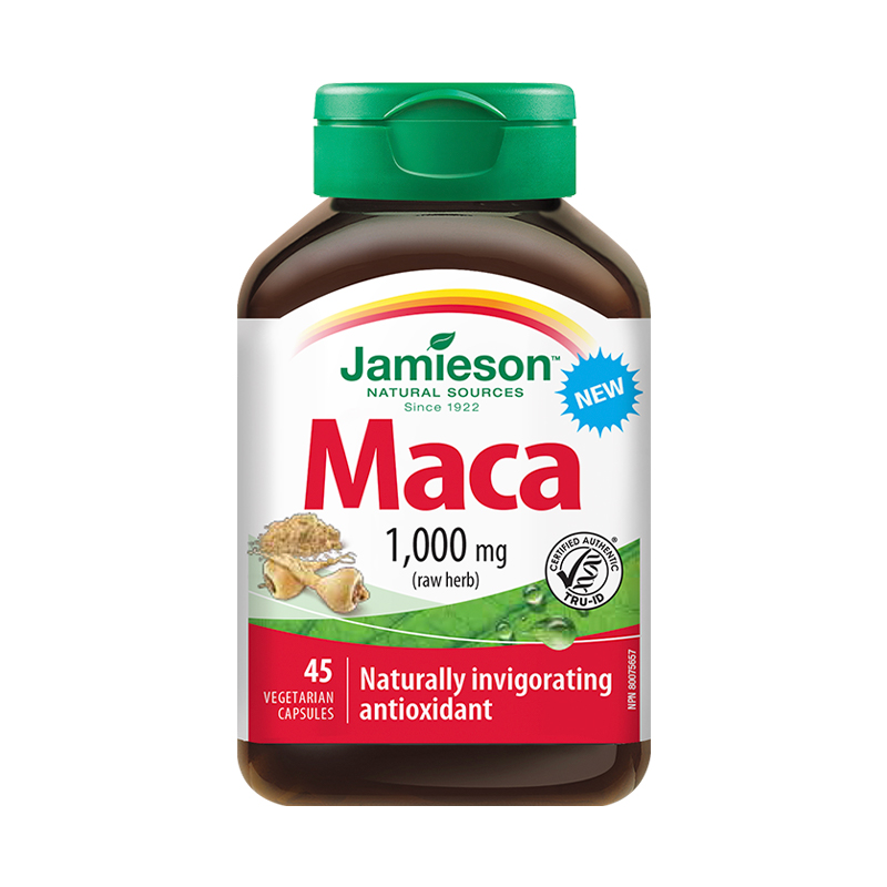 Jamieson健美生进口玛咖地道秘鲁玛卡maca胶囊45粒身体年轻态