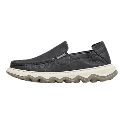 TATA他她一脚蹬商务休闲皮鞋男士真皮爸爸鞋2025春季新款OER01AM5