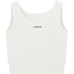 爱居兔印花轻薄背心女夏季新款百搭打底无袖针织上衣