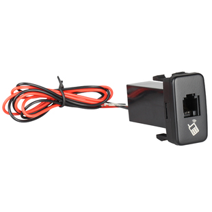 ICOM八重洲车台手咪转原车孔插头FJ酷路泽霸道LC120 LC76 6芯直通