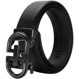 【情人节礼物】ELLE HOMME皮带男真皮自动扣腰带礼物正装品牌裤带