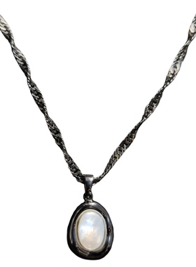 抱月项链锁骨链吊坠男女情侣款