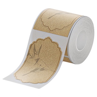 精臣B1Pro/B21Pro/B2Pro红黑双色茶叶标签打印纸食品农产品茶饼普洱线香礼盒不干胶贴纸价签价格彩色标签纸