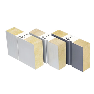 岩棉彩钢板防火净化板工厂无尘车间安装施工隔墙板阻燃保温隔热板