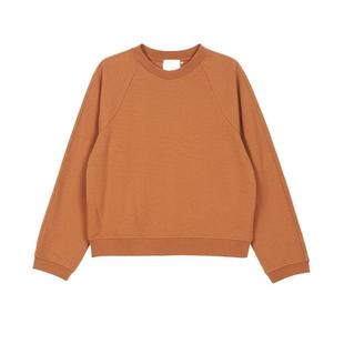 素然klee klee 25春季女士休闲环保棉圈圈纱针织布卫衣