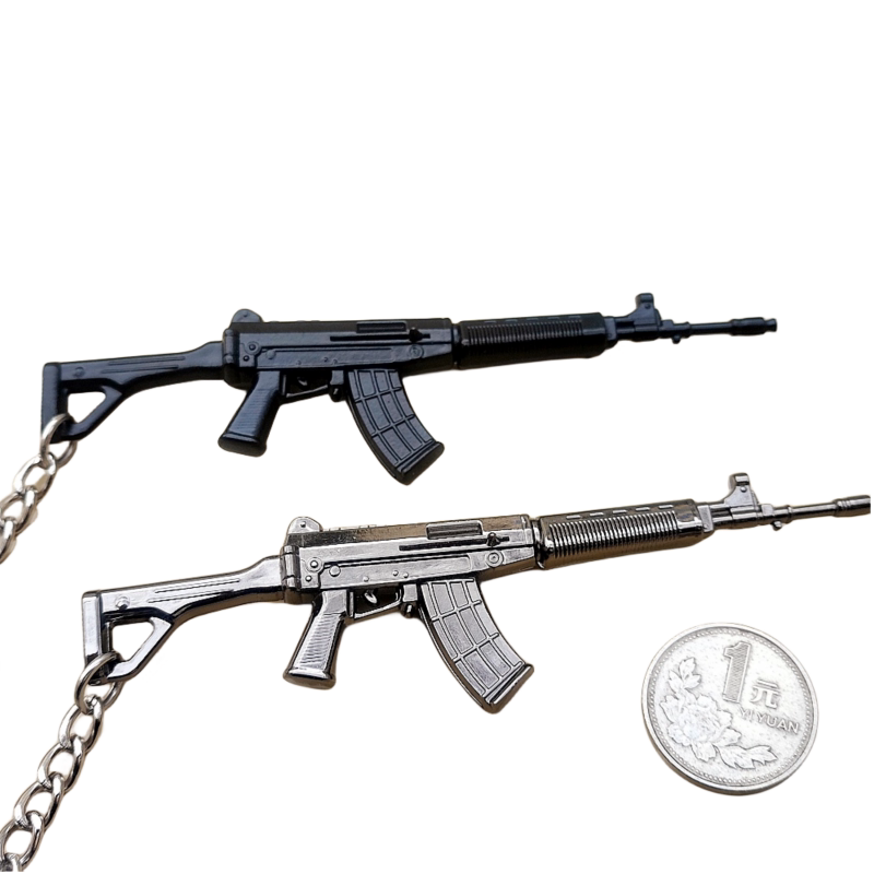 12cm迷你03式零三自动步枪模型合金钥匙扣挂件挂饰1：6兵人武器