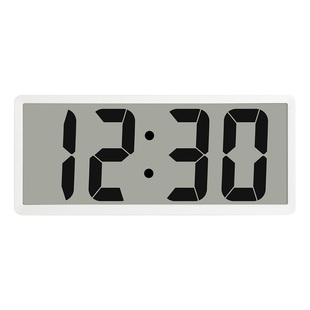 简约大屏数字时钟电子钟表桌面壁挂式墙面时间显示客厅闹钟电池款