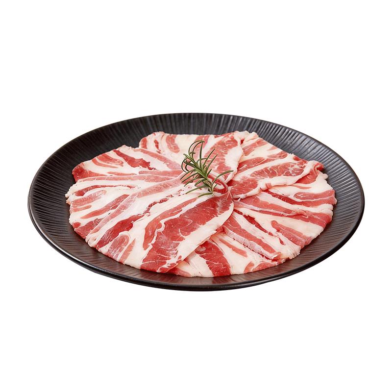 飞熊领鲜原切谷饲肥牛片500g 生鲜牛肉火锅烤肉烧烤食材商用批发