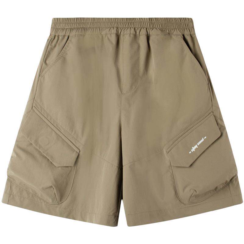 【速干排汗】男童山系工装风短裤夏季新款植物基面料大口袋中裤潮