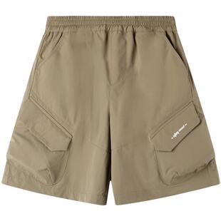 【速干排汗】男童山系工装风短裤夏季新款植物基面料大口袋中裤潮