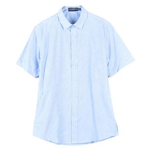 男士短袖衬衫11.18L76900精神小伙时尚都市风标准版型休闲上衣夏