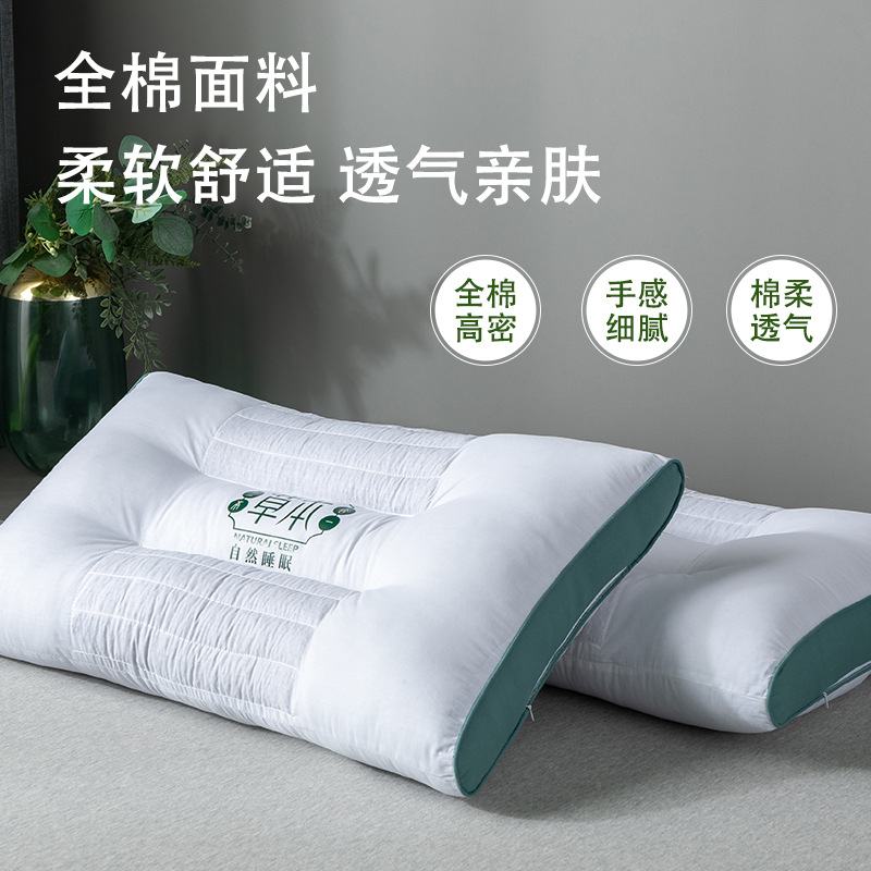 荞麦决明子枕头枕芯助睡眠专用整头护人家成颈椎硬一对宿舍用酒店