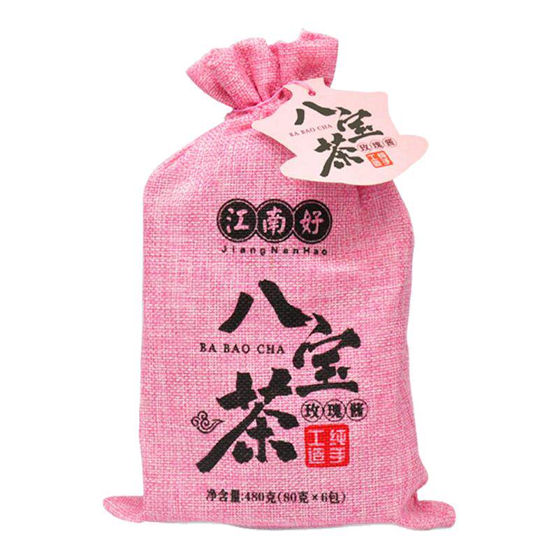 江南好麻布袋玫瑰酱八宝茶480g