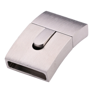 皮绳钢扣手绳不锈钢扣头DIY饰品手链蜡绳收尾配件平安扣磨砂亮面