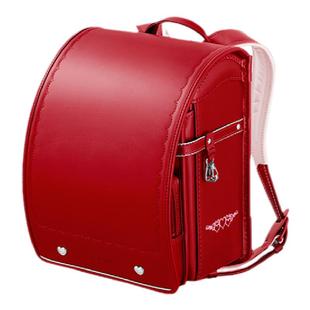 SEIBAN天使之翼女生红色日本小学生儿童书包减负背包礼盒装双肩包