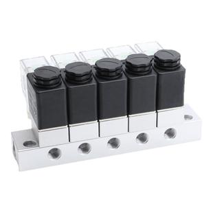 气动DC24V电磁阀2V025-08-06多通路3V1-06气路分流开关阀组气阀岛