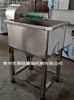 人气电动单头毛刷机 玻璃瓶洗瓶机 小型简易刷瓶机半自动清洗