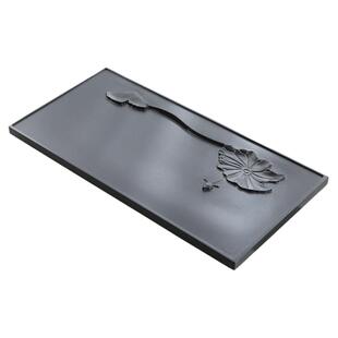 天然乌金石茶盘浮雕单盘家用简约茶具客厅整块高档石头茶台盘托盘