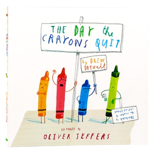 小蜡笔大罢工 The Day The Crayons Quit 进口英文原版正版 绘本  平装大开 蜡笔辞职 Oliver Jeffers 名家绘本