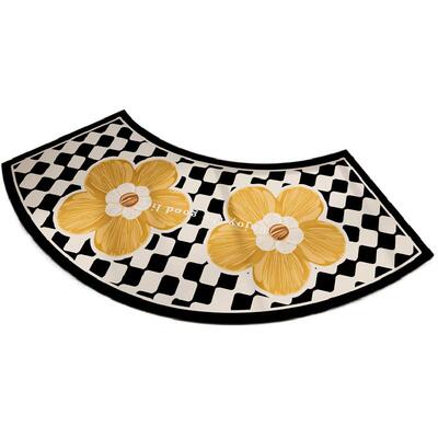 弧形地垫淋浴房门口扇形防滑脚垫