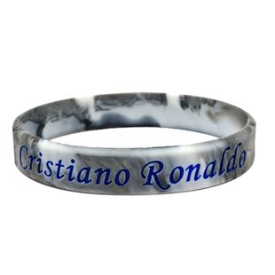 C罗足球运动手环梅西硅胶手办编织绳内马尔腕带曼联球迷纪念周边